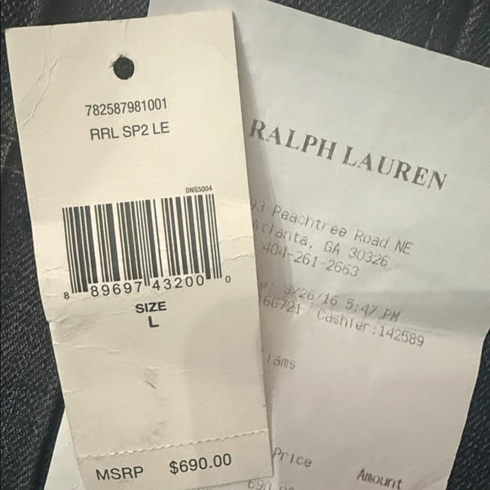 Double RL (RRL) Limited Edition 1 of 100 Coast to Coast Denim Jacket -Size Large - Picture 7 of 15